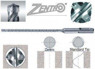 12x310mm.Zentro SDS+ Hammer Bit (4-Cutter) (1/pack)