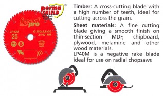 180x40Tx30Bore TCT Circular Saw Blade(Wood) (1/pack)
