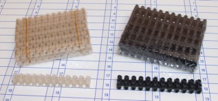 5A Natural Plastic 12way Connector Strips (10/pack)