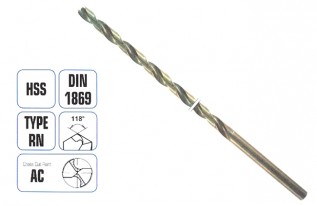 3.0x190mm(130) HSS Extra Long Twist Drill (1/pack)