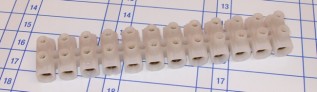 30amp.Clear Plastic 12way Connector Strips (1/pack)