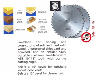 300x3.2x30(48t) TCT Circular Saw Blade(Wood) (1/pack)