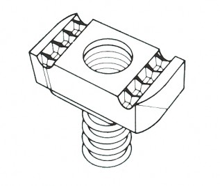 M10 Long Spring Framing Channel Nuts (25/pack)
