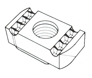 M8 Plain Framing Channel Nuts (25/pack)