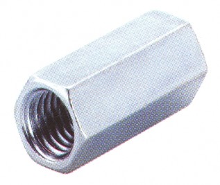 M12 x 36mm.BZP Hexagon Studding Connectors (10/pack)