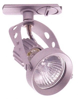 Satin Silver 50W Lanzia GU10 Track Light Head (1/pack)