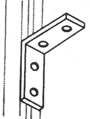 L Shaped 4 Hole Framing Channel Brackets (1/pack)