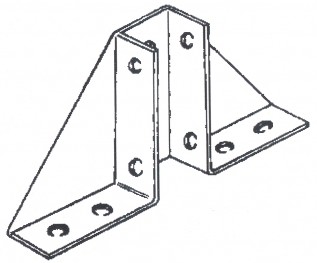 Delta Base Double Framing Channel (1/pack)