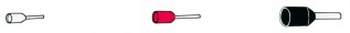 1.5 German Bootlace Crimps (Red) (100/pack)