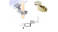 12P24SM (3-8mm.) Caddy Clips (22-30mm.Tube) (10/pack)