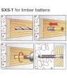 SXS10x80T Fischer Frame Fixing (T40)(Torx T40 Drive)  (10/pack) - Click to Zoom
