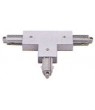 Satin Silver T Connector-Power Inside (1/pack) - Click to Zoom