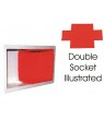 Double Socket FiPP/ID Double Putty Pads (1/pack) - Click to Zoom
