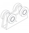 P2750/1(4 Wheel) Nylon Roller for Framing Chan. (1/pack) - Click to Zoom