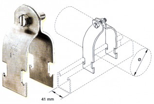 OD42-45mm Caddy NF Strut Clips (10/pack)