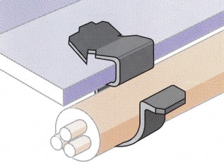 Cable store snap clip