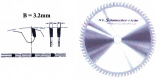 250mm.60T 30Bore TCT Circular Saw Blade(Wood) (1/pack)