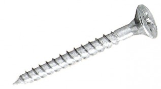 8x1.1/2in. Pozi Steel C/sk.W/Screws-ZP (200/pack)