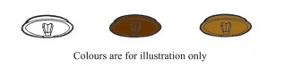 Light Brown No.3 Medium Pozi Cover Caps (100/pack)
