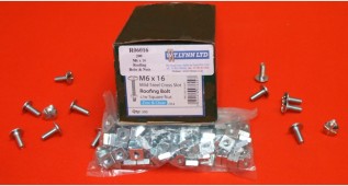 M6 x 40 Roofing Bolts & Nuts(100/box) (100/pack)