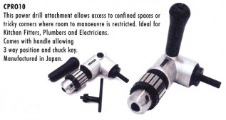 PRO10 'L' Shaped Drill Attachment (1/pack)