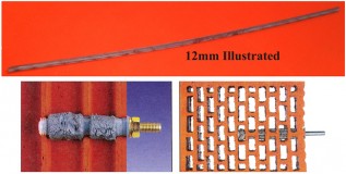 12mmx1mtr.B.Z.P. Chemical Mortar Pref.Sleeve (1/pack)