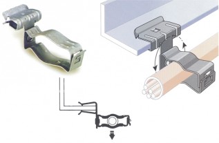 812M24SM (3-8mm) Caddy Clips (18-30mm.Tube) (10/pack)