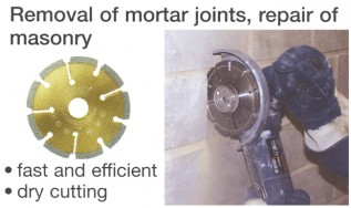 125x6.5x22.2mm Universal Diamond Mortar Rake (1/pack)