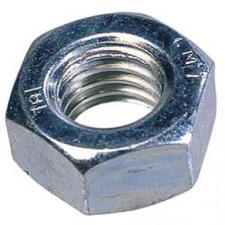 M3 BZP Steel Hexagon Full Nuts (100/pack)