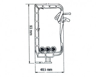 SHA15(NYM 3x1.5) Cable Harness SHA(92x63-15cab) (10/pack)