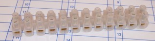60A Clear Plastic 12way Connector Strips (1/pack)