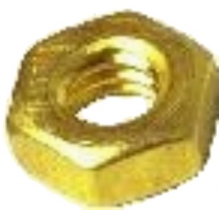 M3 Brass Hexagon Full Nuts (100/pack)