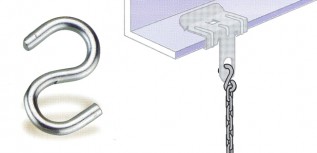 S40 S Hooks (4mm wire dia) (25/pack)