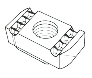 M6 Plain Framing Channel Nuts (25/pack)