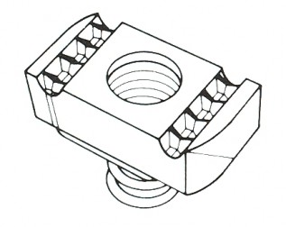 M12 Short Spring Framing Channel Nuts (25/pack)