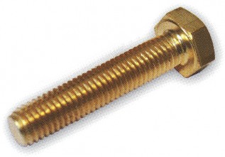 M6 x 25 Hex.Sets-Brass (25/pack)
