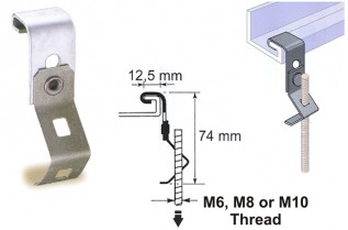 PW2 M6MA Caddy Suspension Clips(M6 Thread)  (10/pack)
