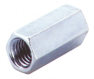 M8 x 24mm.BZP Hexagon Studding Connectors (10/pack)