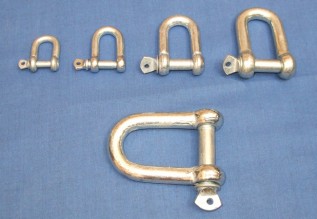8mm D Shackles Wire Rope Fittings (5/pack)