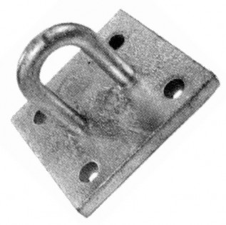 50mm Galv Staple on Plate (1/pack)