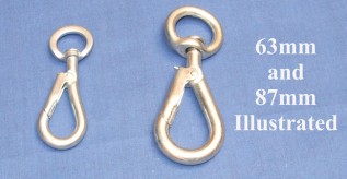 100mm Spring Swivel Hooks (1/pack)