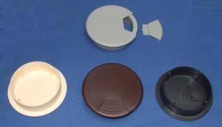 80mm Cream Cable Desk Tidy Insert (1/pack)