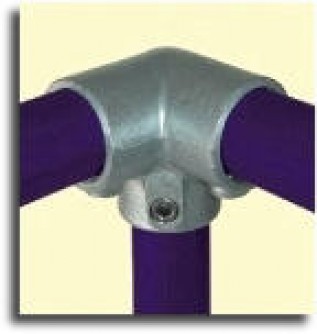 25mm(34mm) TubeKlamp 3-Way 90deg Elbow (1/pack)