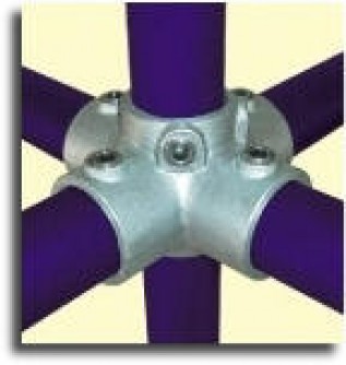 40mm(48mm) TubeKlamp 4-Way Cross+Centre (1/pack)