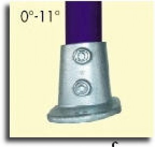 40mm(48mm) TubeKlamp Slope Railing Base (1/pack)