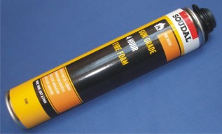 B1 Gun Applied 750ml Can-Fire-Rated PU Foam (1/pack)