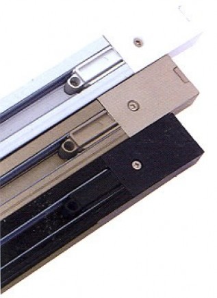 Satin Silver 1m Lighting Track(16A. Mains) (1/pack)