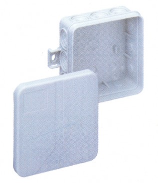 i-12 Empty Grey 85x85x37mm.Red Range Box-KO (1/pack)