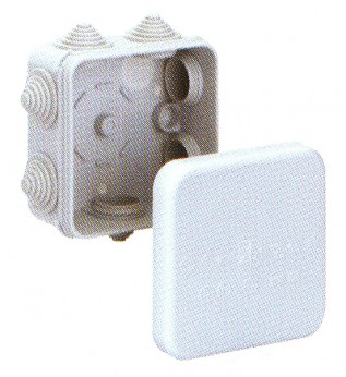 HP90 Empty Grey 90x90x45mm.HP Series Box-KO (1/pack)
