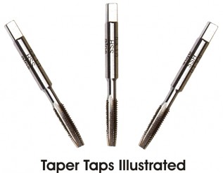 M4x0.7 Plug HSS Taps (1/pack)
